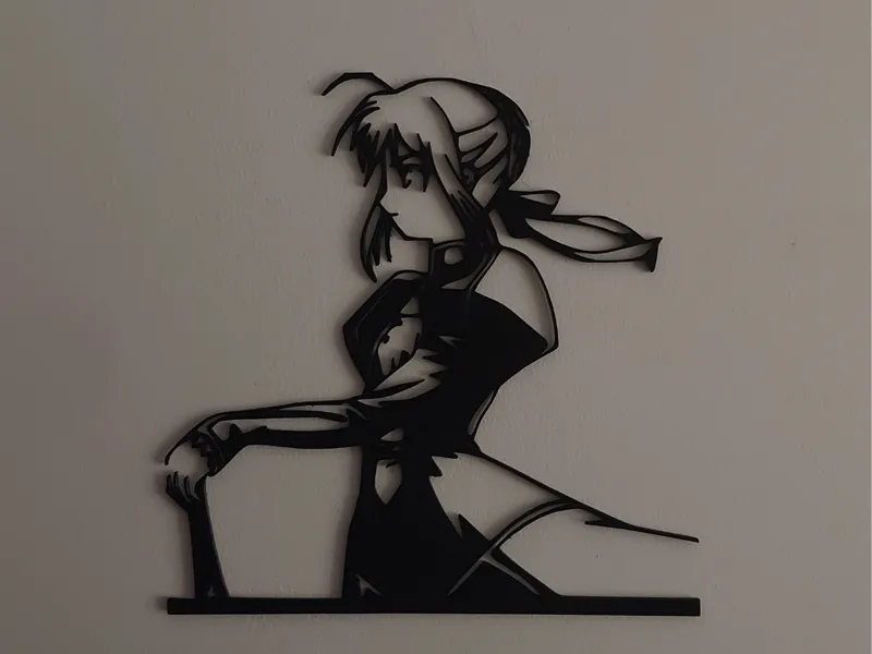 Fate Saber Stencil
