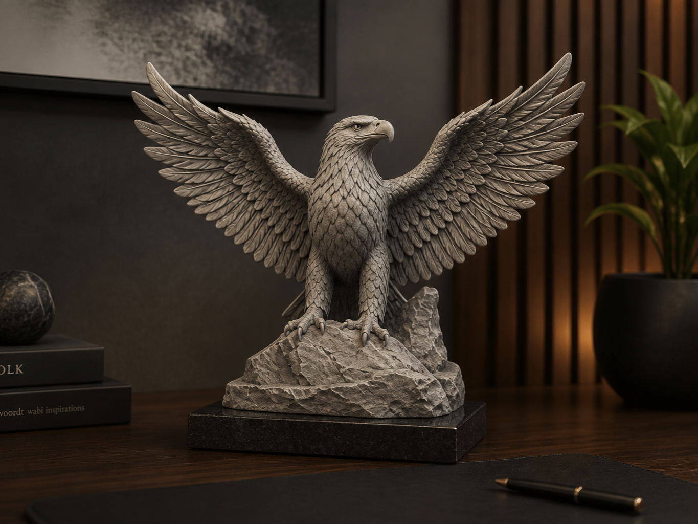Majestic Eagle Statue – Detailed 3D Printed Decor