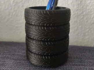 Tire stack pen holder