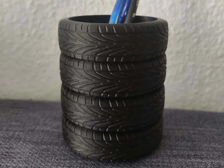 Tire stack pen holder