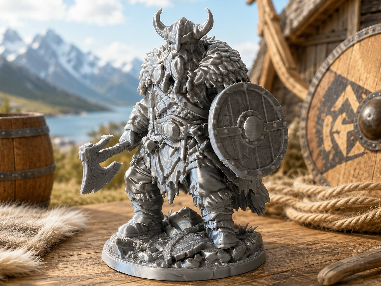 Fearless Viking warrior