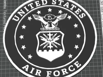 Black and White Air Force Logo