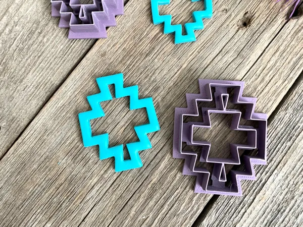 Emporte-pièces boucles d'oreilles motif aztèque