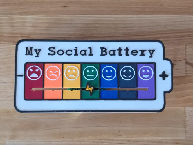 My Social Battery, Mood Tracker, Teacher Battery