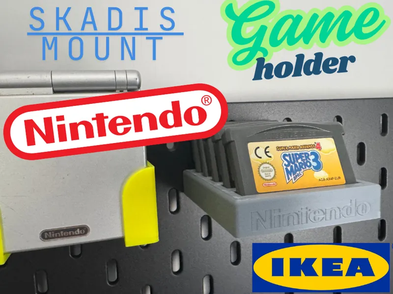 Contenitore Giochi Nintendo GameBoy Ikea Skadis