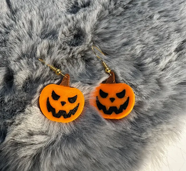 pumpkin earrings