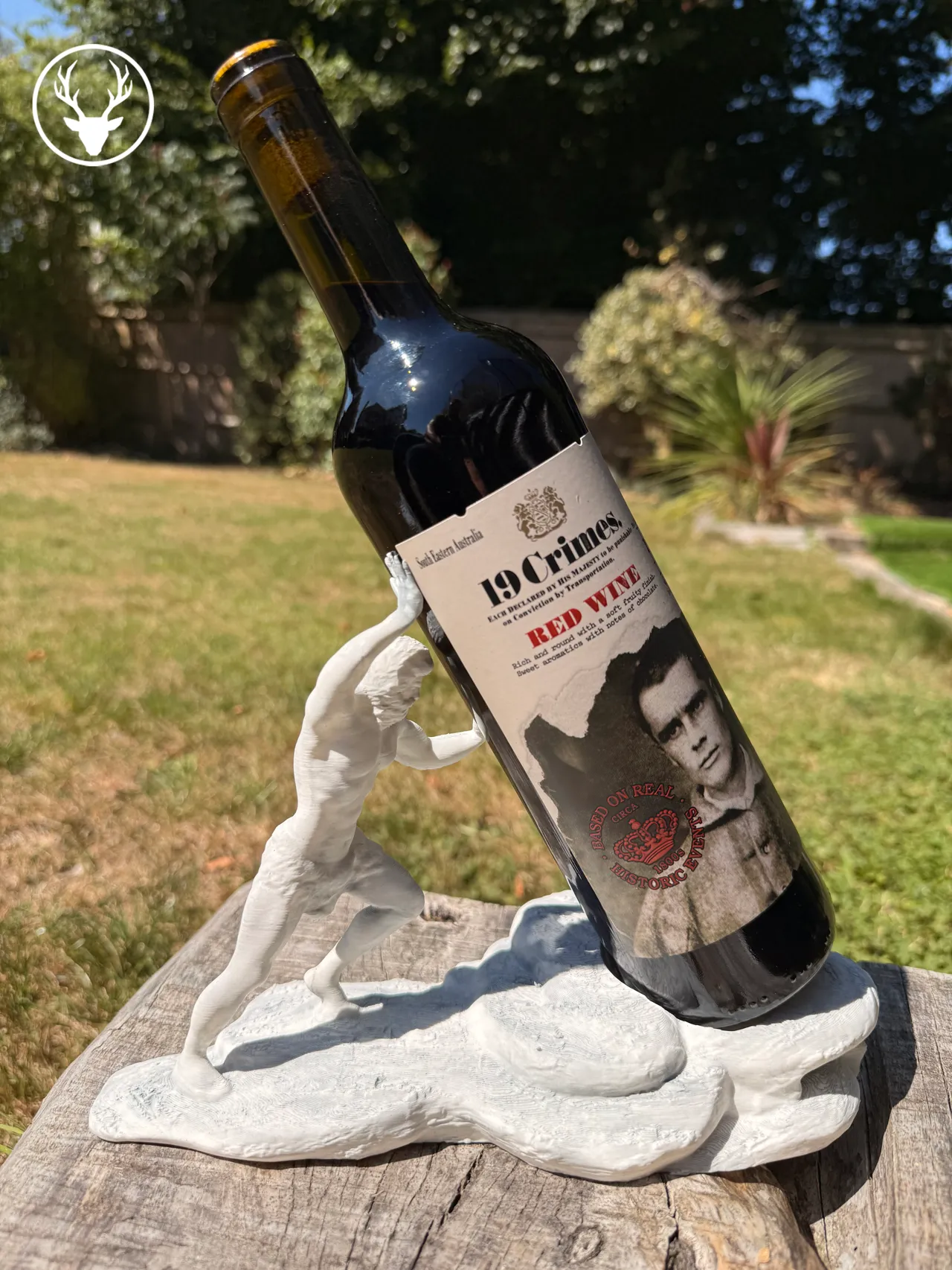 Greek God of Wine Bottle Holder view 2