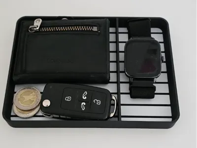 Practical Storage Box with Two Compartments