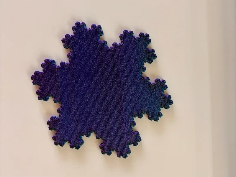 Koch Snowflake Coaster