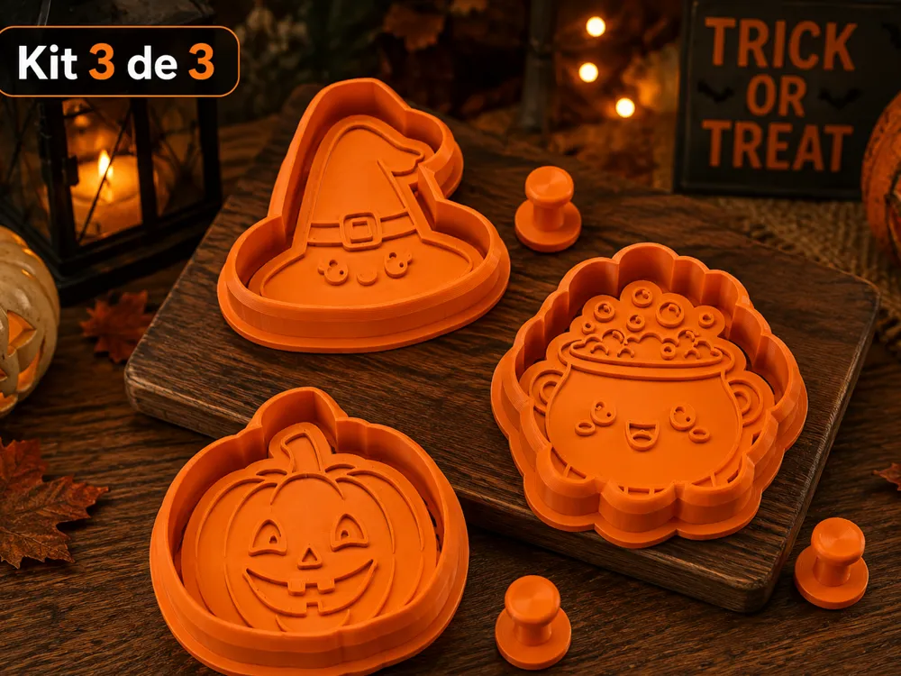 Adorno temático: Cute Halloween cookie Stamp Set. Referencia del modelo original.