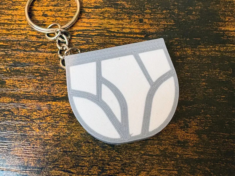 Boxers or Briefs Keychain - Briefs