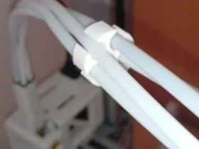 Organizador tubos PTFE AMS BambuLab 4 vías
