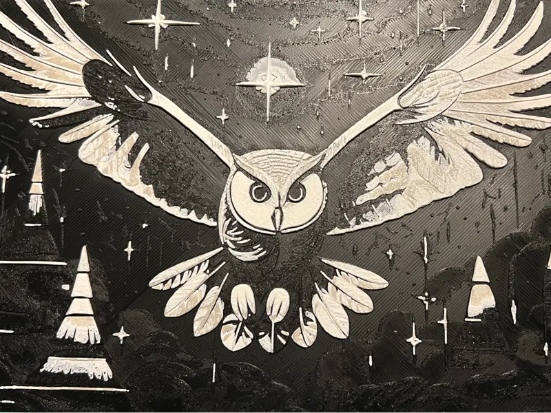 Hueforge Owl