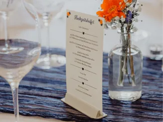 Menu Card Holder (Wedding, buffets etc.)