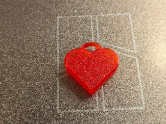 Heart for keychain