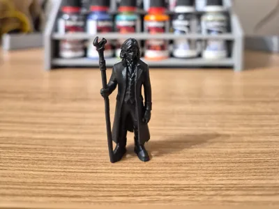 human wizard character mini  Dnd d&d + 25 mm base