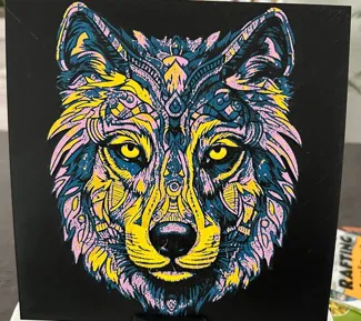 Hueforge tête de Loup