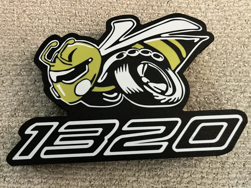 Dodge Challenger Scat Pack 1320 Emblem Light Box