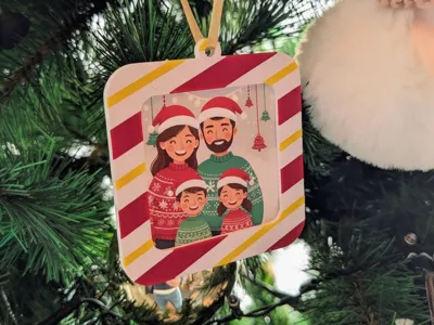 Christmas tree mini frame
