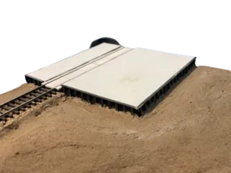 HO Scale Steel Break Wall