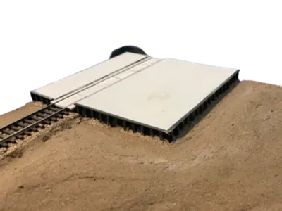 HO Scale Steel Break Wall
