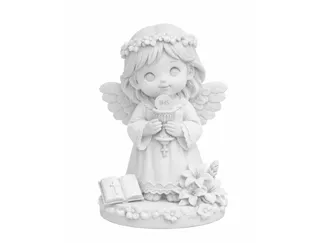 Aniołek Komunijny Figurka Aniołka Szczegółowa