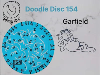 Doodle Disc 154 Garfield
