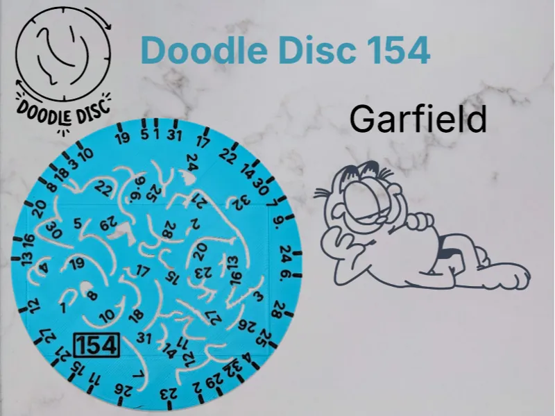 Doodle Disc 154 Garfield