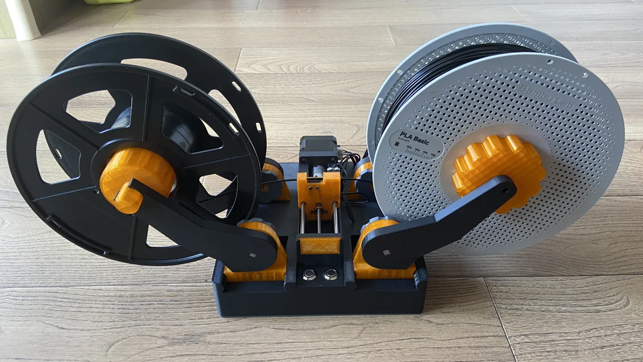 3D printed multifunctional winding machine view 2