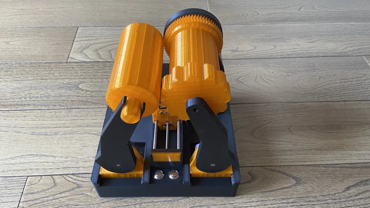 3D printed multifunctional winding machine view 3