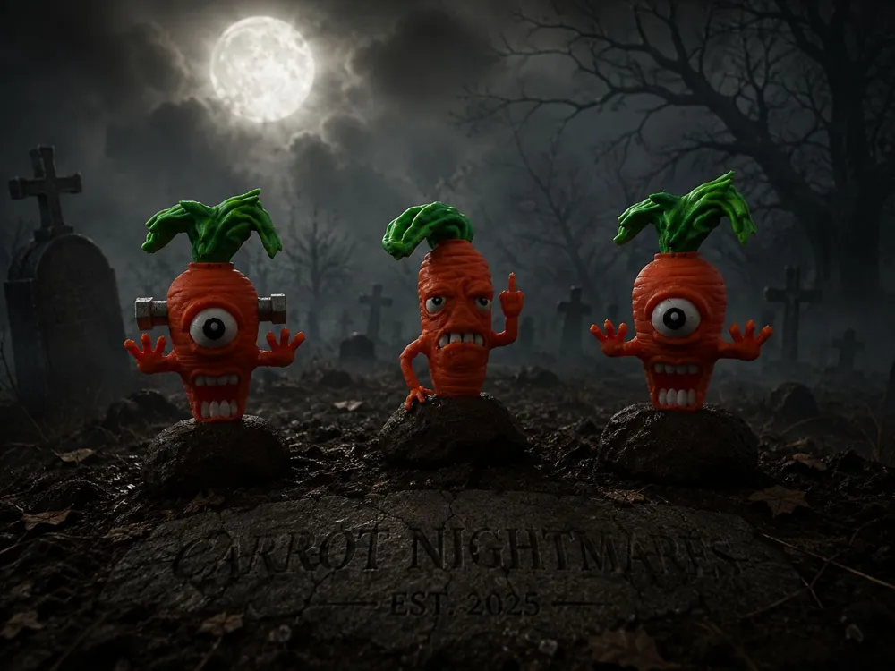 Modelo para impresión 3D: Carrot nightmare set 2. Referencia del modelo original.