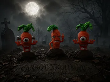 Modelo para impresión 3D: Carrot nightmare set 2 — vista de referencia 3