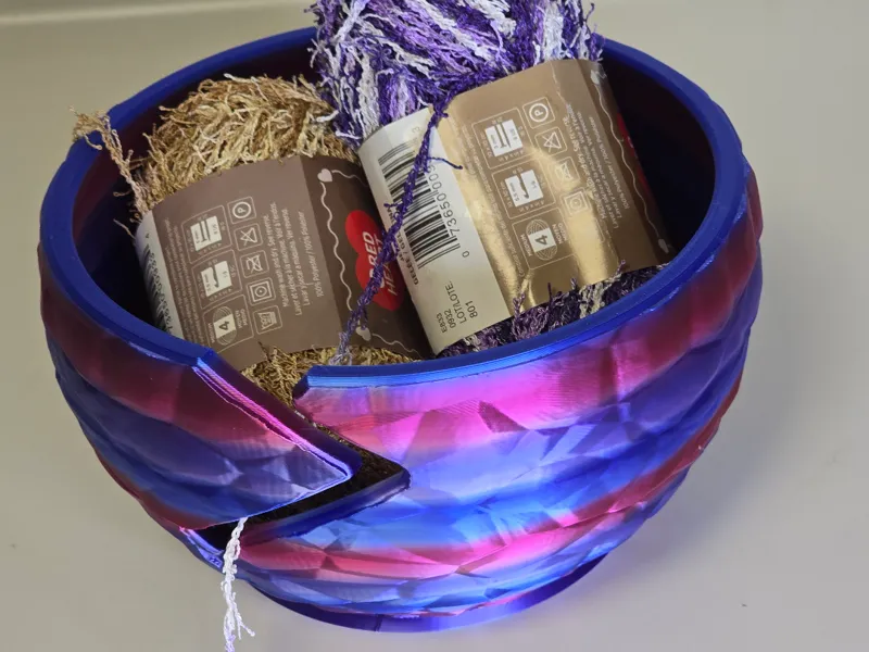 Rock Crystal Yarn Bowl