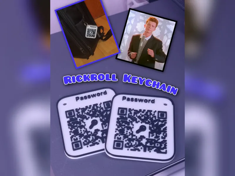 RickRoll "Password" QR Code (No AMS Required)