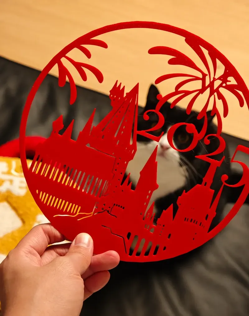 哈利波特新年2025霍格沃兹的新年窗花