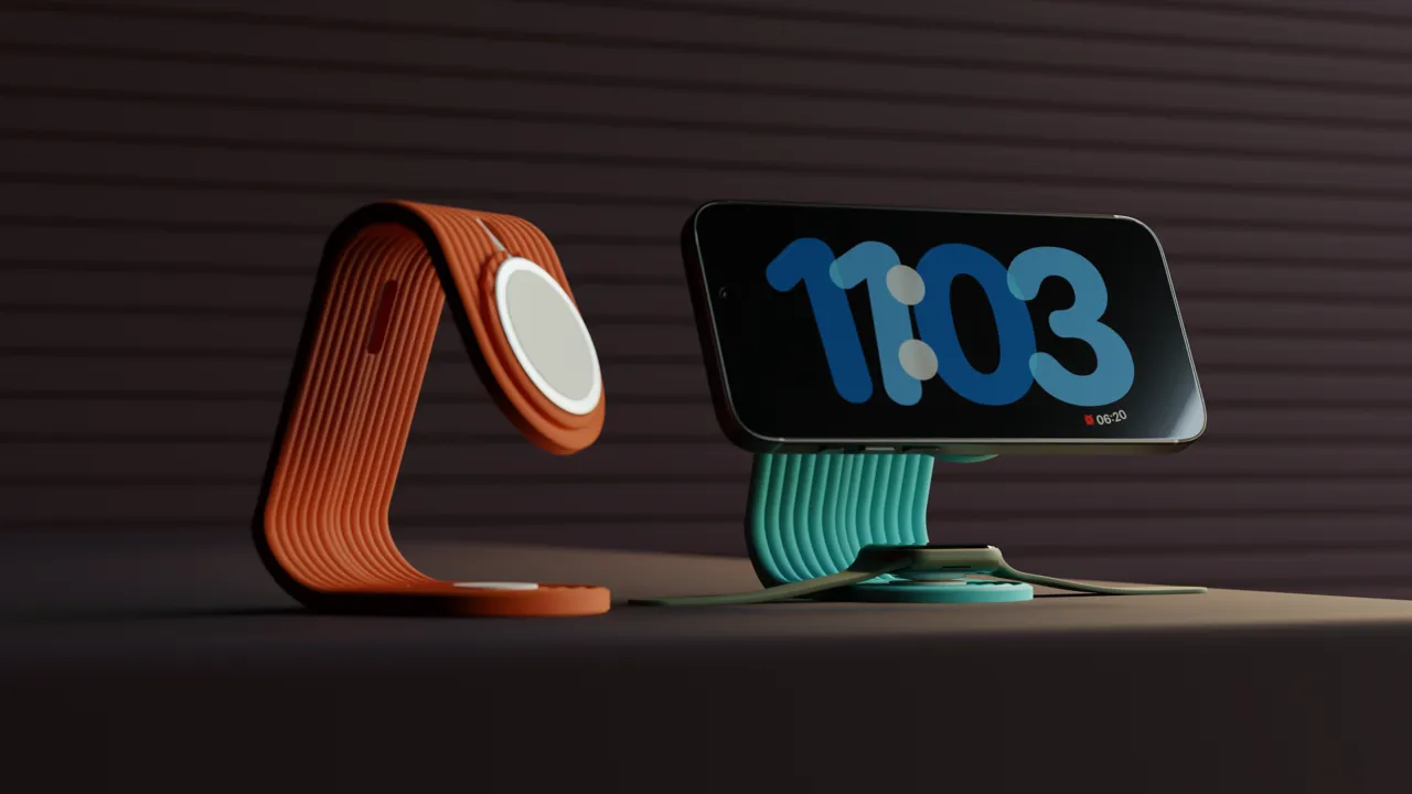 iPhone and Apple Watch Charging Stand. view 3