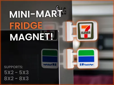 Mini-Mart Fridge Magnet (7-Eleven & FamilyMart)