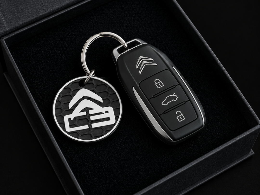 Citroën Car Logo Keychain 3D model