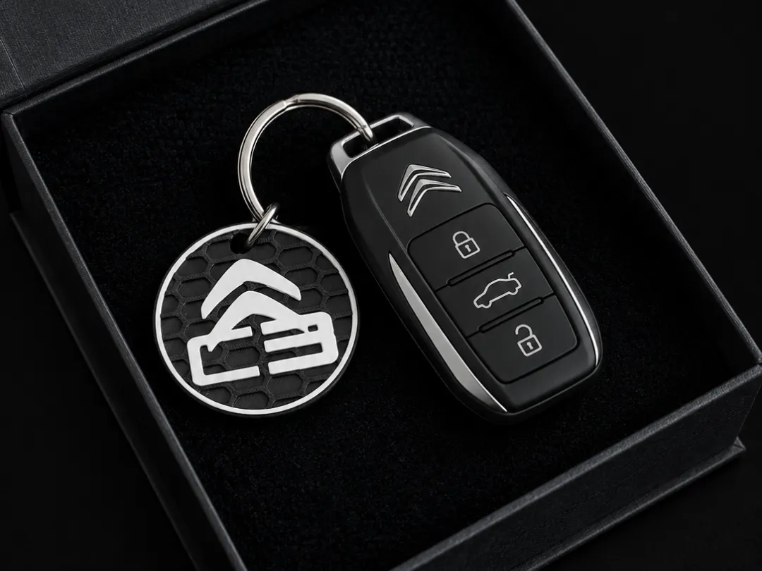 Citrun Car Citroën c3 Car Logo Keychain - Free 3D Print Model - MakerWorld