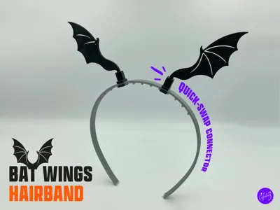 UniBand Halloween Bat Wings- Spooky Hair Accessory