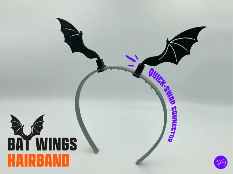 UniBand Halloween Bat Wings- Spooky Hair Accessory