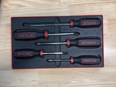 Gridfinity organizer DOYLE Heavy Duty Screwdrivers