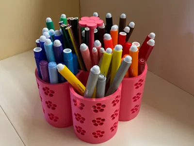 Flower Pen Holder Organizer 