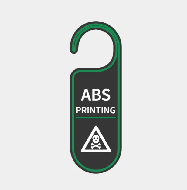 Print material sign - ABS