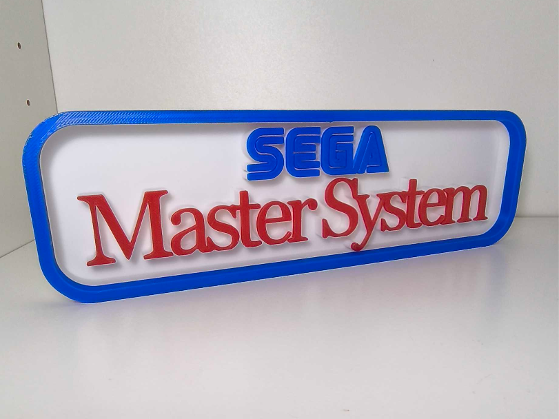 Miniatura 1 do modelo 3D Console Logo Plaque - Master System