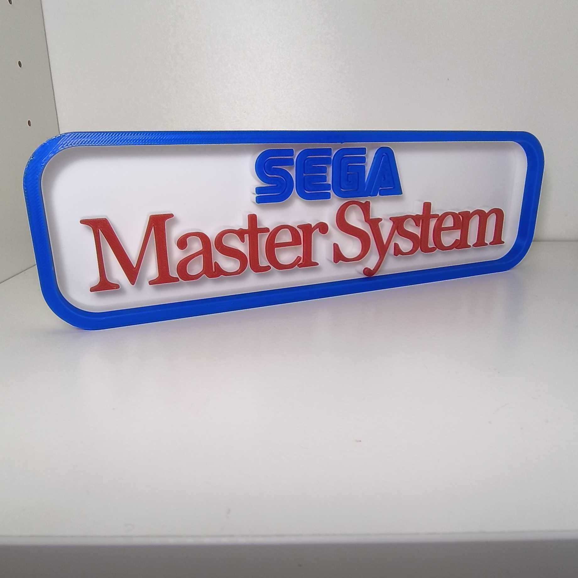 Miniatura 2 do modelo 3D Console Logo Plaque - Master System