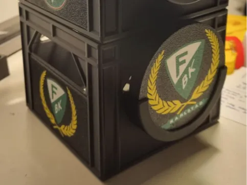 Färjestad logo for beer crate