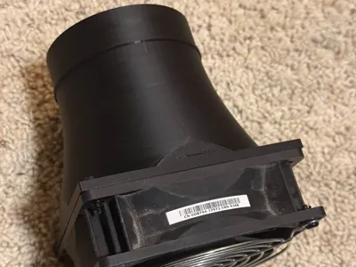 120mm fan to dryer vent shroud