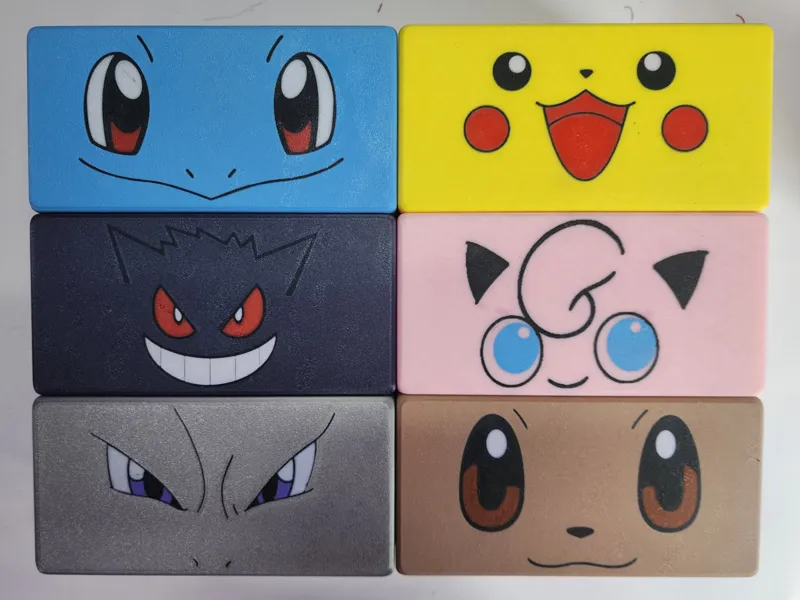 Trading Card Box Penny Sleeves - Pokemon Faces RMX