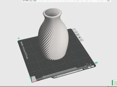 Twisted flower vase